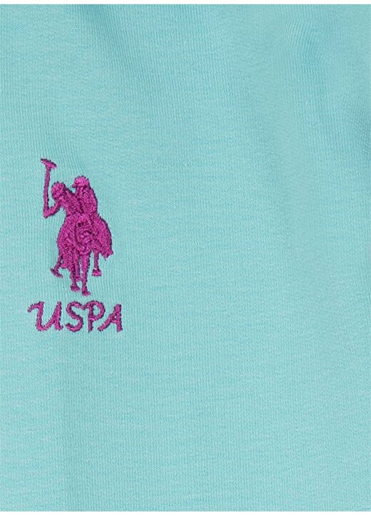 U.S. Polo Assn. Baskılı Mint Sweatshirt 3