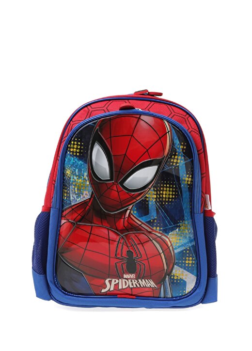 Koton Omuz Askılı Fermuarlı İki Gözlü Spiderman Desenli Lacivert Erkek Çocuk Sırt Çantası 1