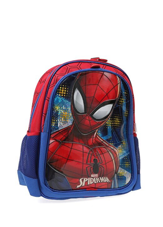 Koton Omuz Askılı Fermuarlı İki Gözlü Spiderman Desenli Lacivert Erkek Çocuk Sırt Çantası 2