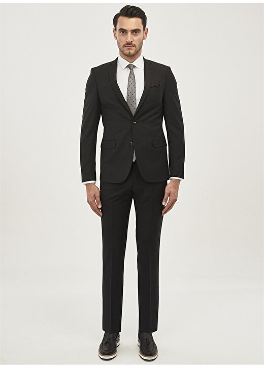 Altınyıldız Classic Normal Bel Slim Fit Siyah Erkek Takım Elbise 4A3010000001 1