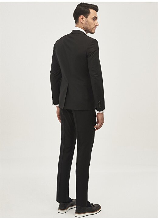 Altınyıldız Classic Normal Bel Slim Fit Siyah Erkek Takım Elbise 4A3010000001 4