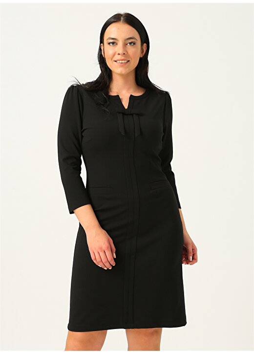Ekol 1005 Siyah Kadın Elbise 3