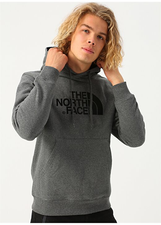 The North Face Nf00ahjylxs1 Gri Erkek Sweatshirt 3