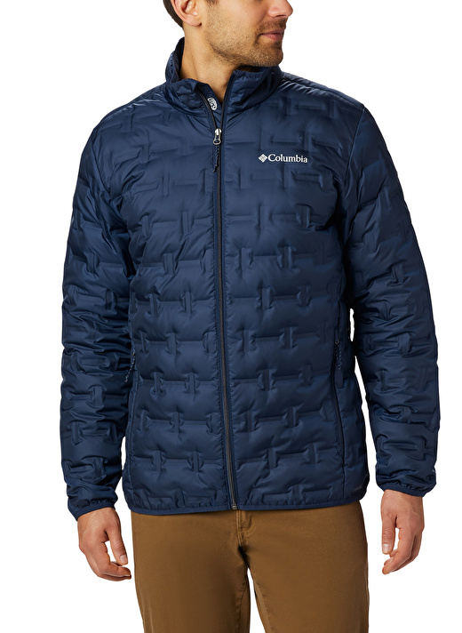 Columbia Mavi Erkek Dik Yaka Desenli Mont DELTA RIDGE™ DOWN JACKET 1