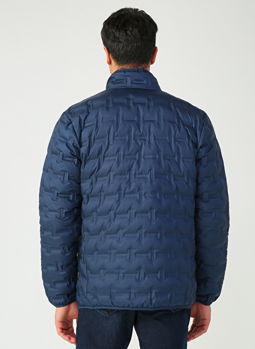 Columbia Mavi Erkek Dik Yaka Desenli Mont DELTA RIDGE™ DOWN JACKET 4