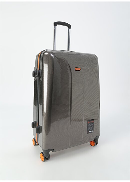 My Bag Smart Luggage Orange M Çekçekli Sert Valiz 2
