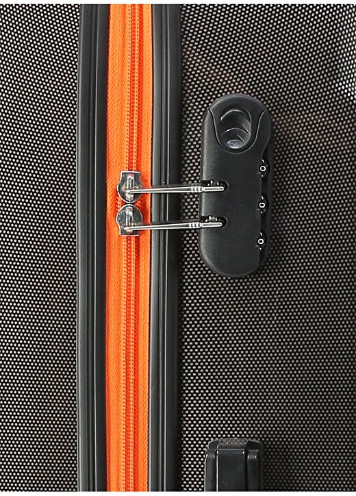 My Bag Smart Luggage Orange M Çekçekli Sert Valiz 4