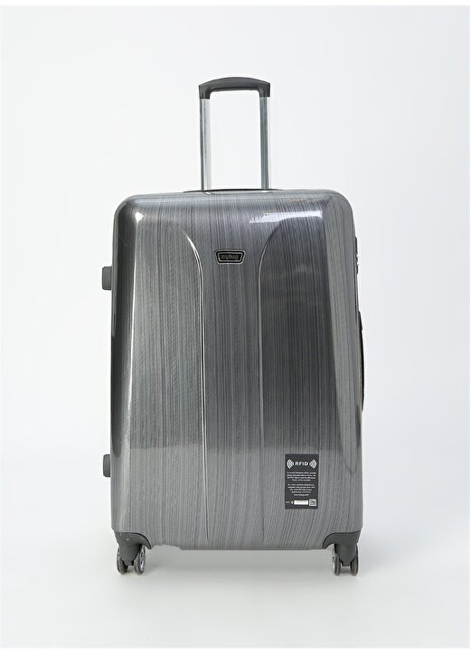My Bag Smart Luggage Silver L Çekçekli Sert Valiz 1