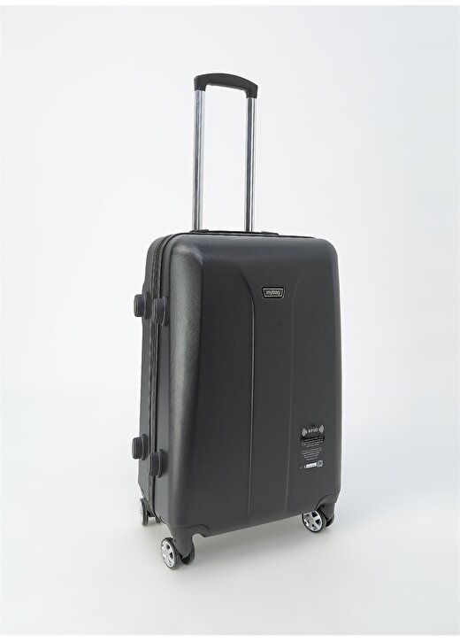 My Bag Smart Luggage Black M Çekçekli Sert Valiz 2