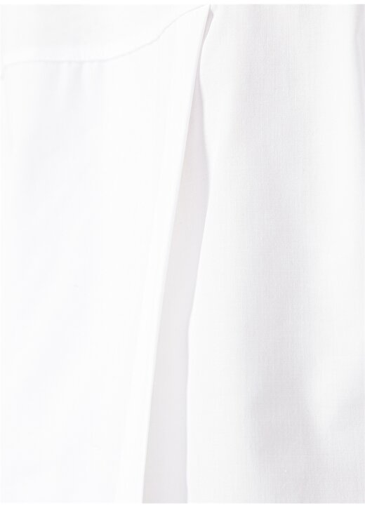 Beymen Studio V Yaka Beyaz T-Shirt 4