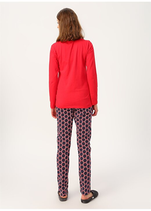 U.S. Polo Assn. Kırmızı Pijama Takımı 4