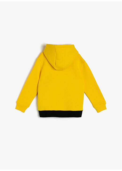 Koton Kapüşonlu Sarı Sweatshirt 2