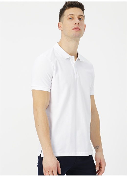 Limon Beyaz Polo T-Shirt 1