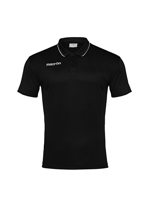 Macron Draco Siyah - Beyaz Erkek Polo T-Shirt 1