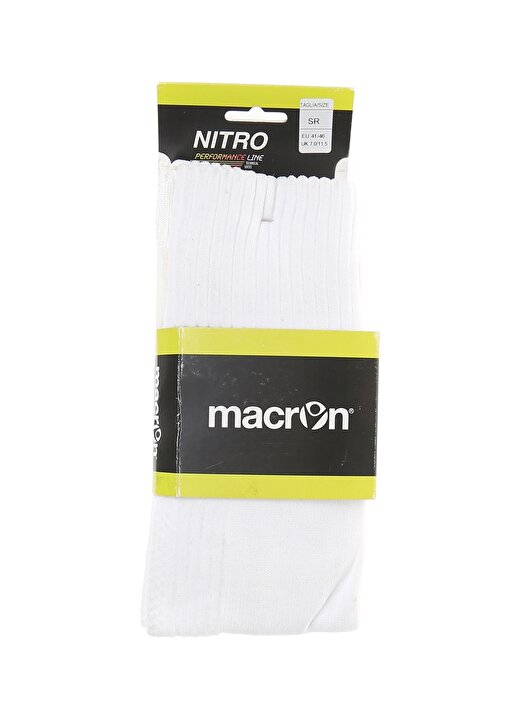 Macron Nitro Beyaz Erkek Spor Çorap 1