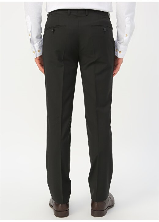 Fabrika Normal Bel Basic Düz Siyah Erkek Klasik Pantolon - PART-19 4