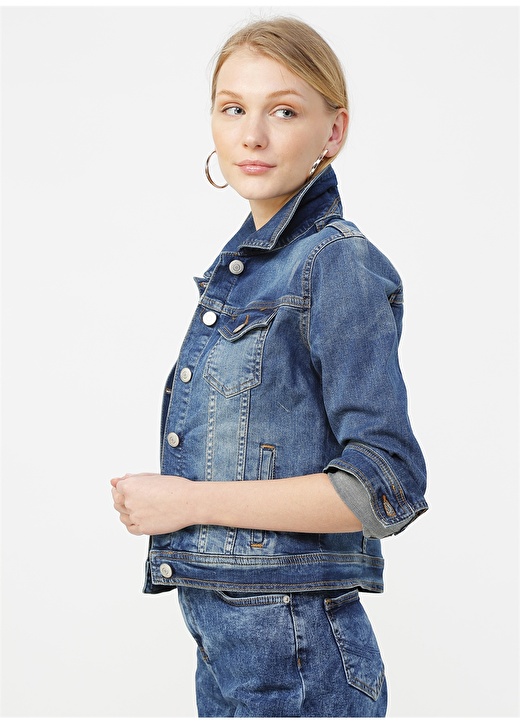 Aeropostale İndigo Denim Ceket 3