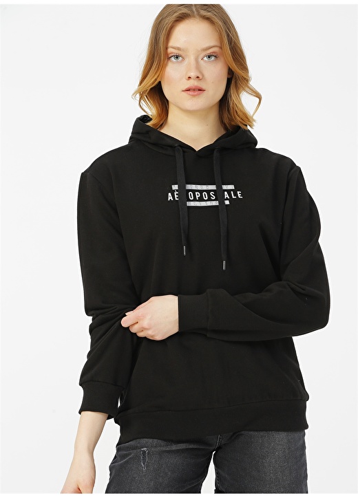 Aeropostale Siyah Sweatshirt 1