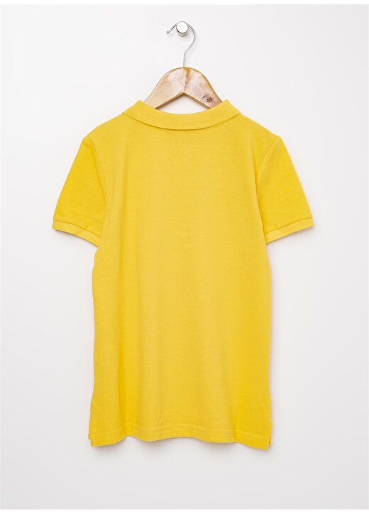 Limon Polo Yaka Desenli Sarı Erkek Çocuk T-Shirt 2