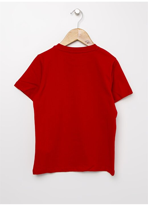 Limon Bisiklet Yaka Kısa Kol Pamuklu Kırmızı Erkek Çocuk T-Shirt 3