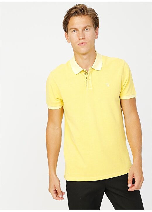 Fabrika Sarı Erkek Polo T-Shirt 3