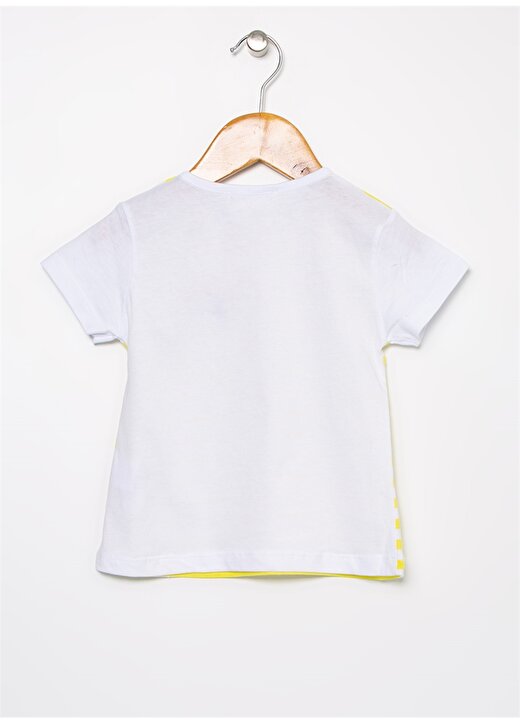Mammaramma Sarı - Beyaz Kız Bebek T-Shirt HG-08 2