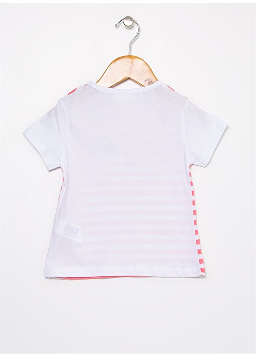 Mammaramma Pembe - Beyaz Kız Bebek T-Shirt HG-08 2