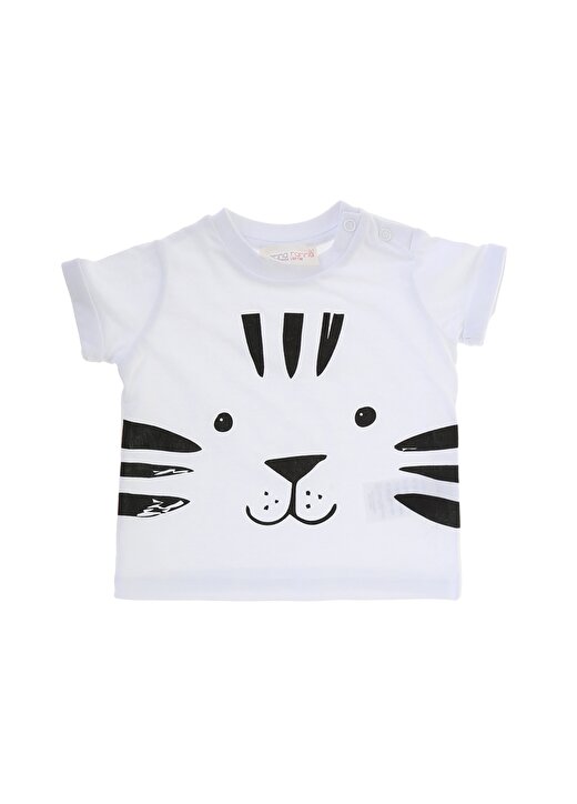 Mammaramma Beyaz Erkek Bebek T-Shirt SB-26 1
