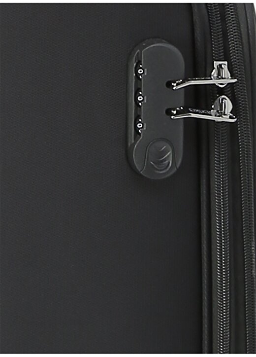 Fabrika Fab-01 Siyah Kabin Boy Çekçekli Kumaş Valiz 4