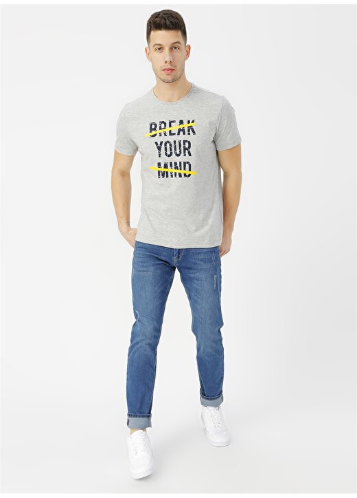 Limon Gri Melanj T-Shirt 2