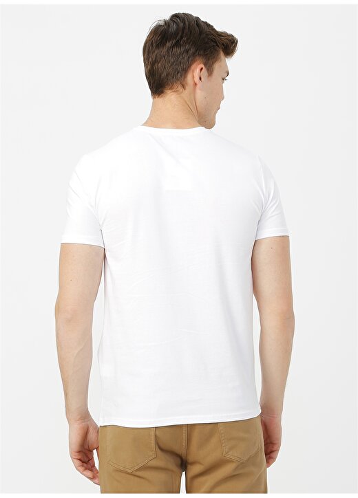 Fabrika Beyaz Erkek T-Shirt 4
