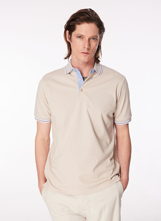 Fabrika Comfort Bej Polo T-Shirt 1