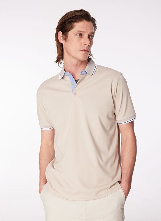 Fabrika Comfort Bej Polo T-Shirt 3