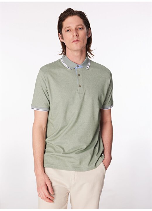 Fabrika Comfort Yeşil Erkek Polo Yaka Regular Fit Polo T-Shirt CM DS 01 02 1