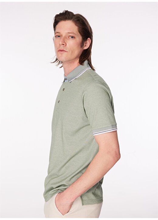 Fabrika Comfort Yeşil Erkek Polo Yaka Regular Fit Polo T-Shirt CM DS 01 02 3
