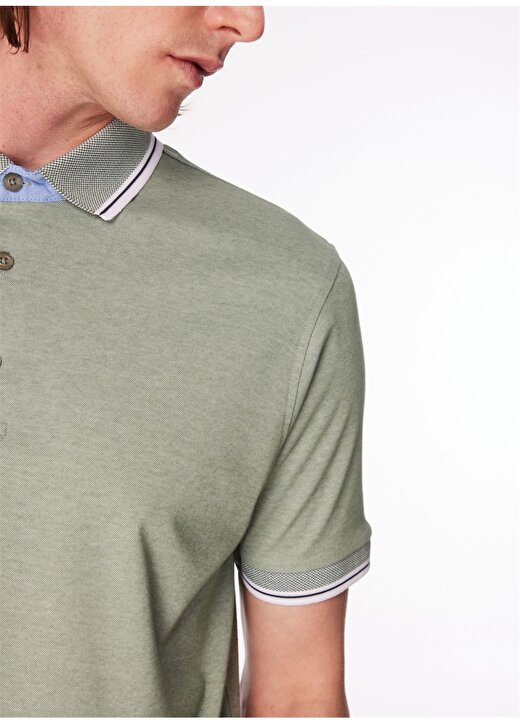 Fabrika Comfort Yeşil Erkek Polo Yaka Regular Fit Polo T-Shirt CM DS 01 02 4