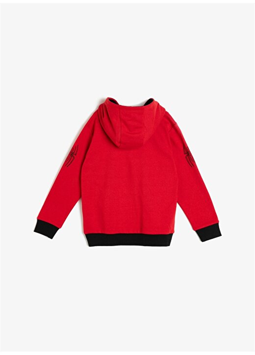 Koton Kapüşonlu Kırmızı Sweatshirt 2