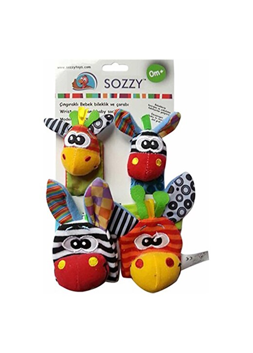 Sozzy Toys Oyuncaklı Çıngıraklı Çorap/Patik Ve El Bilekliği 1