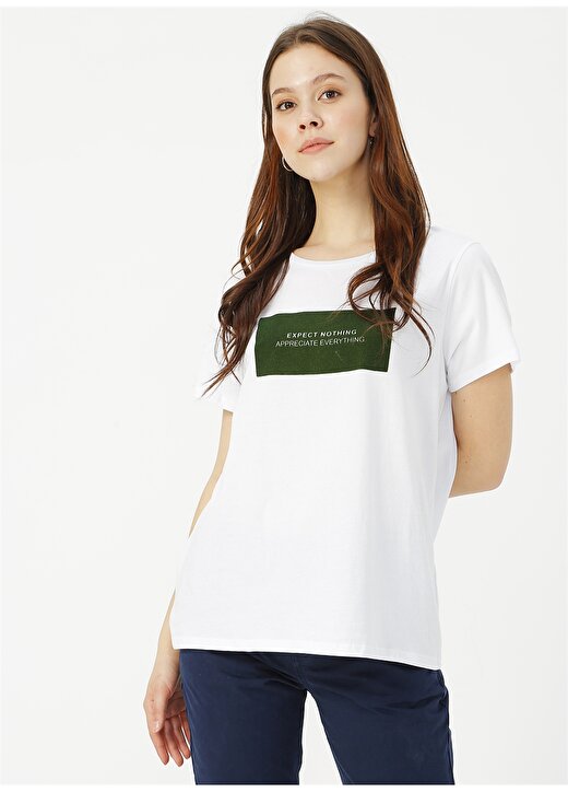 Limon Beyaz - Yeşil T-Shirt 2