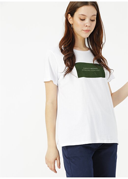Limon Beyaz - Yeşil T-Shirt 3