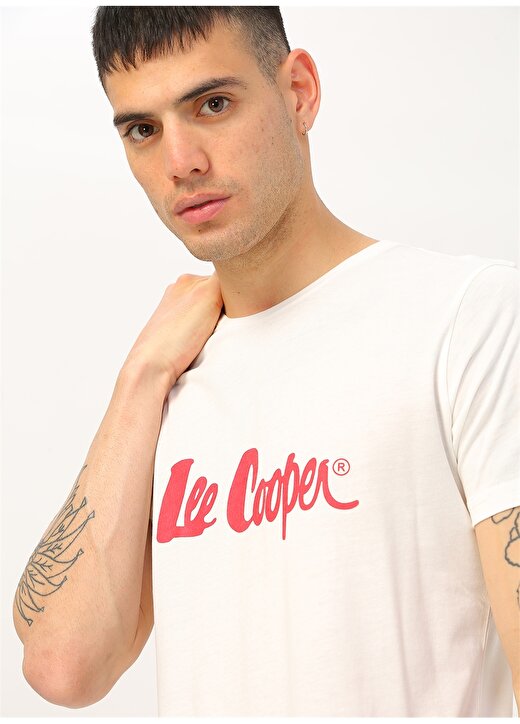 Lee Cooper Beyaz T-Shirt 1
