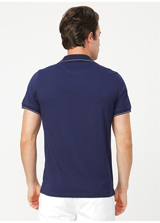 Fabrika Polo Yaka Basic Düz Lacivert Erkek Polo T-Shirt - LUIS 4