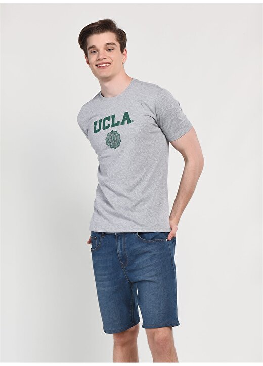 Ucla GAYLEY Gri Erkek T-Shirt 3