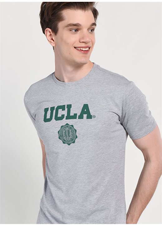 Ucla GAYLEY Gri Erkek T-Shirt 4
