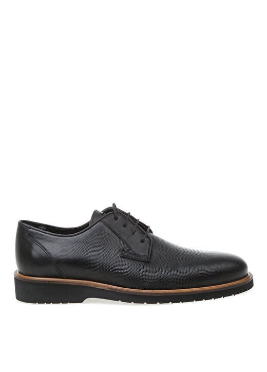Fabrika Siyah Deri Klasik Ayakkabı 1