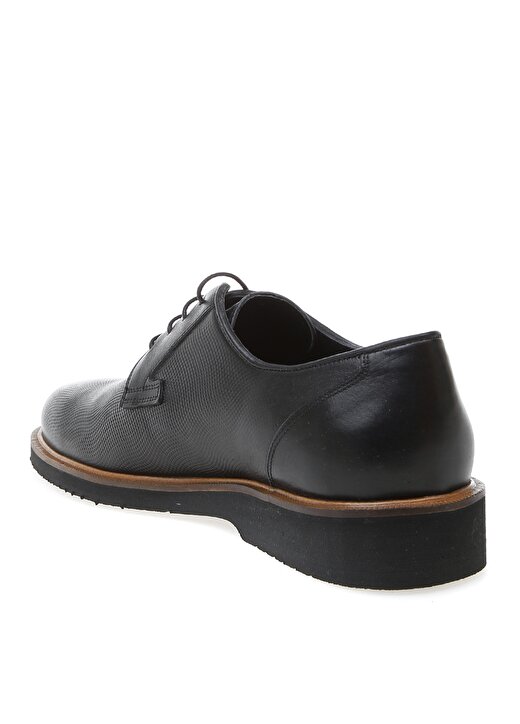 Fabrika Siyah Deri Klasik Ayakkabı 2