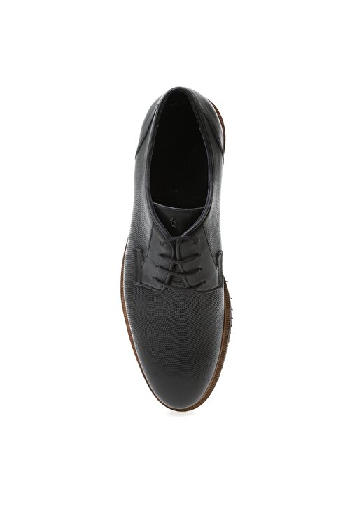 Fabrika Siyah Deri Klasik Ayakkabı 4