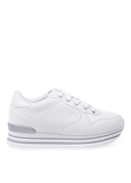 Limon L54-Dona Bağcıklı Beyaz Kadın Sneaker 1