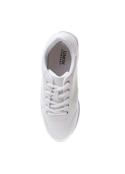 Limon L54-Dona Bağcıklı Beyaz Kadın Sneaker 4