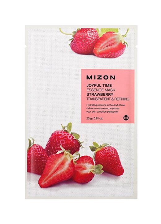 Mizon Joyful Time Essence Mask Strawberry - Çilek Maskesi 1